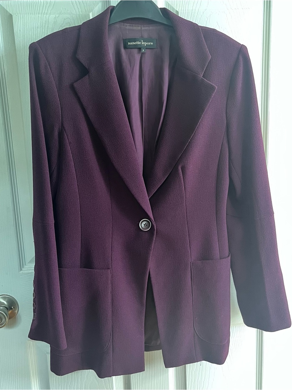 Nanette Lepore Deep Plum Pantsuit